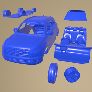 hyundai yer turbo 2022 yazdırılabilir araba ayrı parçalar oyun vücut yuva 1 10 ölçülü Tamiya rc miniz tarayıcı Kyosho eksenel traxxas mikro 3d print model - Mito3D