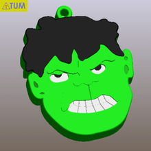 eu estou sempre com raiva a moda crianças ferramenta o verde hulk chaveiro presente livre tum cultos 3d print model - Mito3D