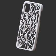i phone 11 3d caso funda imprimible stl poligonal web gráfico artilugio cubierta carcasa impresión iphone modelo smartphone 3d print model - Mito3D