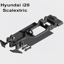 i20 scalextric linéaire châssis fente voiture rallier 3d print model - Mito3D