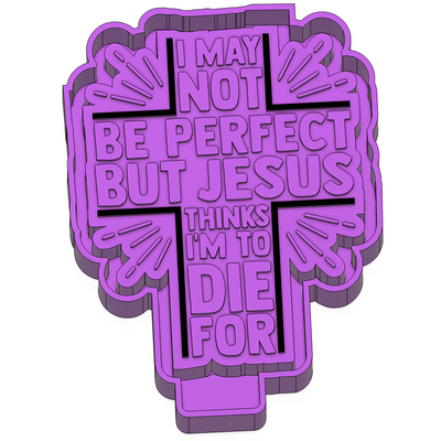 i be perfect jesus thinks to die freshie stl mold housing home 3d model molding car blank silicone making mould tray 3d print model - Mito3D