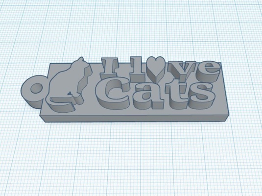 i amore gatti portachiavi gatos amo los animales animali domestici cani gattino garfield llaveros catene veterinario zoo 3d print model - Mito3D