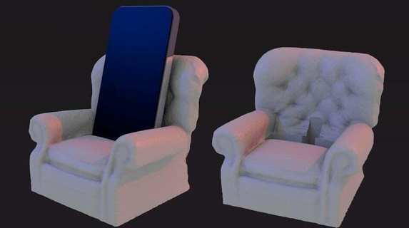 iarmchair appleevd chair evd iphone mobile phone smartpone tablet 3d print model - Mito3D
