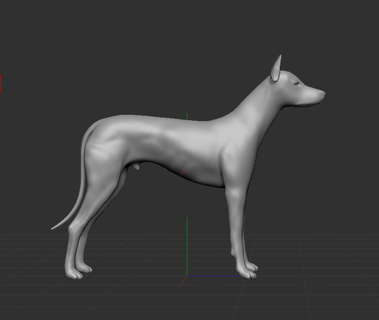 ibizenkisch hetzen Hund Pitbull Hund Tier Haustier Trophäe Hunde podenco ibizenkisch 3d print model - Mito3D