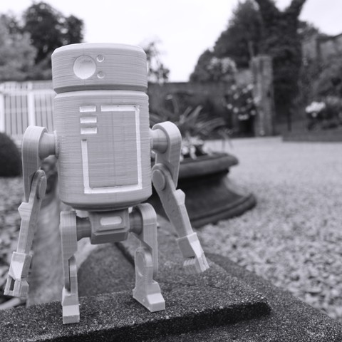 ibot vr20 simples robô kit modelo jogo brinquedo lewj figurine poseable articulado 3D print model - Mito3D