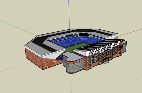 ibrox stadium rangers stadium stadium use 2023 soccer nfl nba mlb nhl scotland rangers  3d print model - Mito3D
