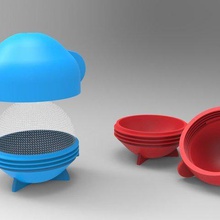 palla di ghiaccio della muffa casa cucina e sala da pranzo giro utensile vassoio cubo frigorifero congelatore 3d print model - Mito3D