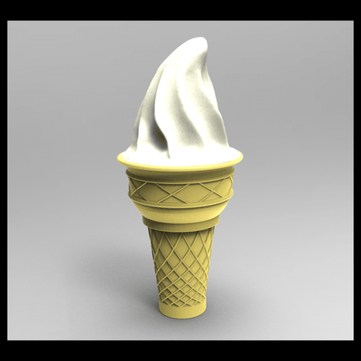 ice cream 3D print model - Mito3D