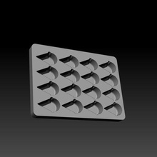 Eis Sahne Bad Bombe Konfetti Mikro Mini multi Formen Schimmel solide Shampoo Seife Drücken Vakuum 3d print model - Mito3D