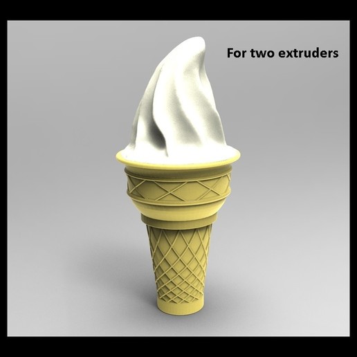 gelato colori ghiaccio ice cream crema 3D print model - Mito3D