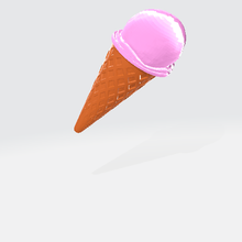 ice cream cone tool decoration pastry toy 3d print model - Mito3D