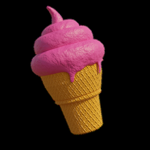 glace crème cône 3d print model - Mito3D