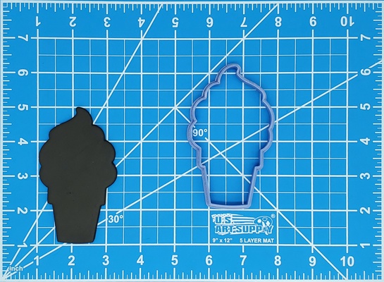 buz krem koni siluet kurabiye kesiciler çoklu boyutları ev fondan kesici 3d print model - Mito3D