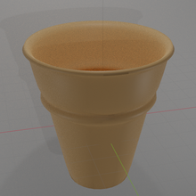 gelo creme cone brinquedo arte 3d print model - Mito3D