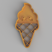 ice cream cookie cutter art cut coookie funny cute 3d print model - Mito3D