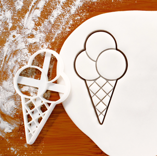ice cream cookie cutter 3d print model - Mito3D