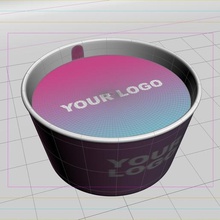 ice cream cup home sweet beverage drink fridge food kitchen 3d print model - Mito3D