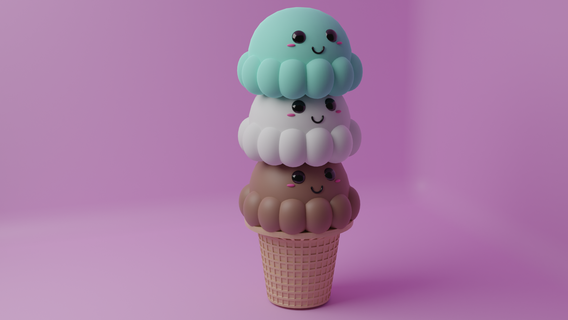 ice cream decorate decoration toy 3d print model - Mito3D