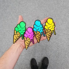 ice cream fridge magnet various cartoon icecream 3d print model - Mito3D