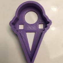 ice cream cookie cutter tool 3d print model - Mito3D