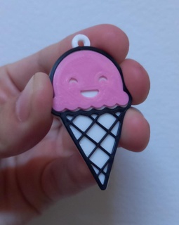 ice cream keychain Game souvenirs 3d print model - Mito3D