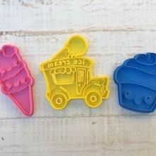ice cream muffins truck cookie cutter cookies marker 3d print model - Mito3D