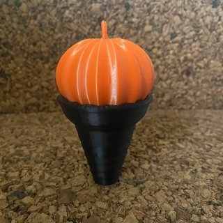ice cream pumpkin halloween decoration home house celebration creepy 3d print model - Mito3D