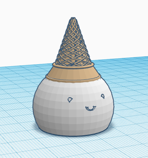 ice cream squishmallow Game cone toy 3d print model - Mito3D
