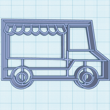 ice cream truck cookie cutter trailer 3d print model - Mito3D