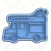 ice cream van cookie cutter set stamp cookies cook home cithen cutters wagon 3d print model - Mito3D