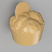 hielo crema gofre 2 3d print model - Mito3D
