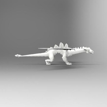 dragón de hielo art La impresión 3d la criatura monster 3d print model - Mito3D