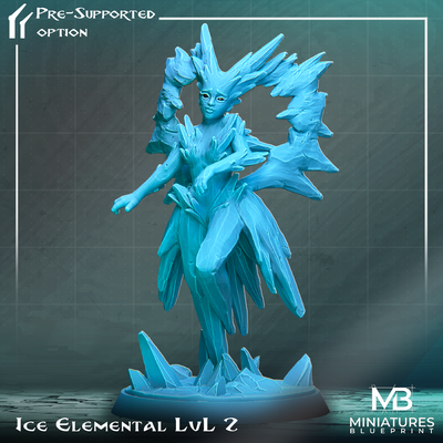 ghiaccio elementali lvl 2 gioco stampabile buio occhio fantasia luce mostro pokemon evoluzione organico ombra evolvere aria sauron tavolo elementare d esploratore premio acqua 3d print model - Mito3D