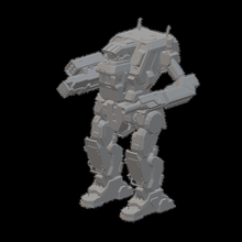 hielo hurón actualizado juego battletech mwo 3d print model - Mito3D