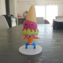 Eis kawaii Figur Kunst kawai Kunst-Spielzeug 3d print model - Mito3D