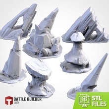 buz dağlar 3d print model - Mito3D