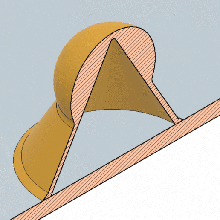 ice scraper cone 3d print model - Mito3D