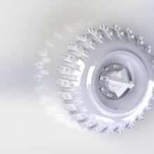 Eis, Schnee wheels hotwheels benutzerdefinierte gaslands 1 64 crazykavan Spiel Räder gasland post-apo matchbox 3d print model - Mito3D