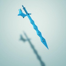 glace épée 3d print model - Mito3D
