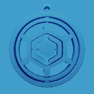 ice type pokemon swivel key chain frost medal trainer rotary flexible flex keychain green pokedex 3d print model - Mito3D