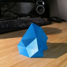 iceberg crystal vasemode low poly vase mode crtstal ice mountain decoration vmode 3d print model - Mito3D