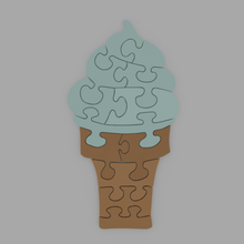 icecream puzzle kids toy jigsaw 3d print model - Mito3D