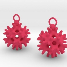 icoearrings jewelry earrings 3d print model - Mito3D
