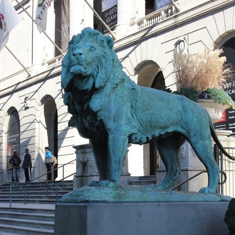 ikonik aslan Sanat Enstitüsü, chicago Güney adımları 123d yakala 3 Boyutlu Tarama edward kemeys museum3d heykel tarar kopyaları 3D print model - Mito3D