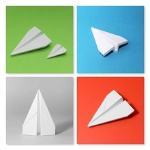 emblemático avión de papel stratomaker varios la estatuilla diversión juguete libertad jugar fácil 3d print model - Mito3D