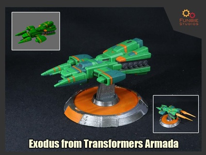 iconic ships series exodus transformers armada 3d print model - Mito3D