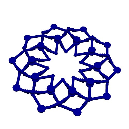 icosacyclic knot walkabout 1 math art geometric geometry topology 3D print model - Mito3D