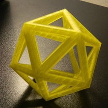Ikosaeder Kunst Mathe-Kunst 3d print model - Mito3D