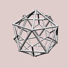 icosaedro dupla dodecaedro a arte da matemática mathart poliedros poliedro geometria dansmath 3d print model - Mito3D