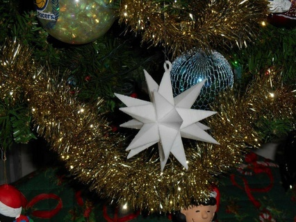 icosahedron star christmas ornament sculptures busts art 3d print model - Mito3D